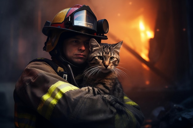 un chat alerte son propriétaire en réveillant toute la maison lors d'un incendie, sauvant ainsi des vies.